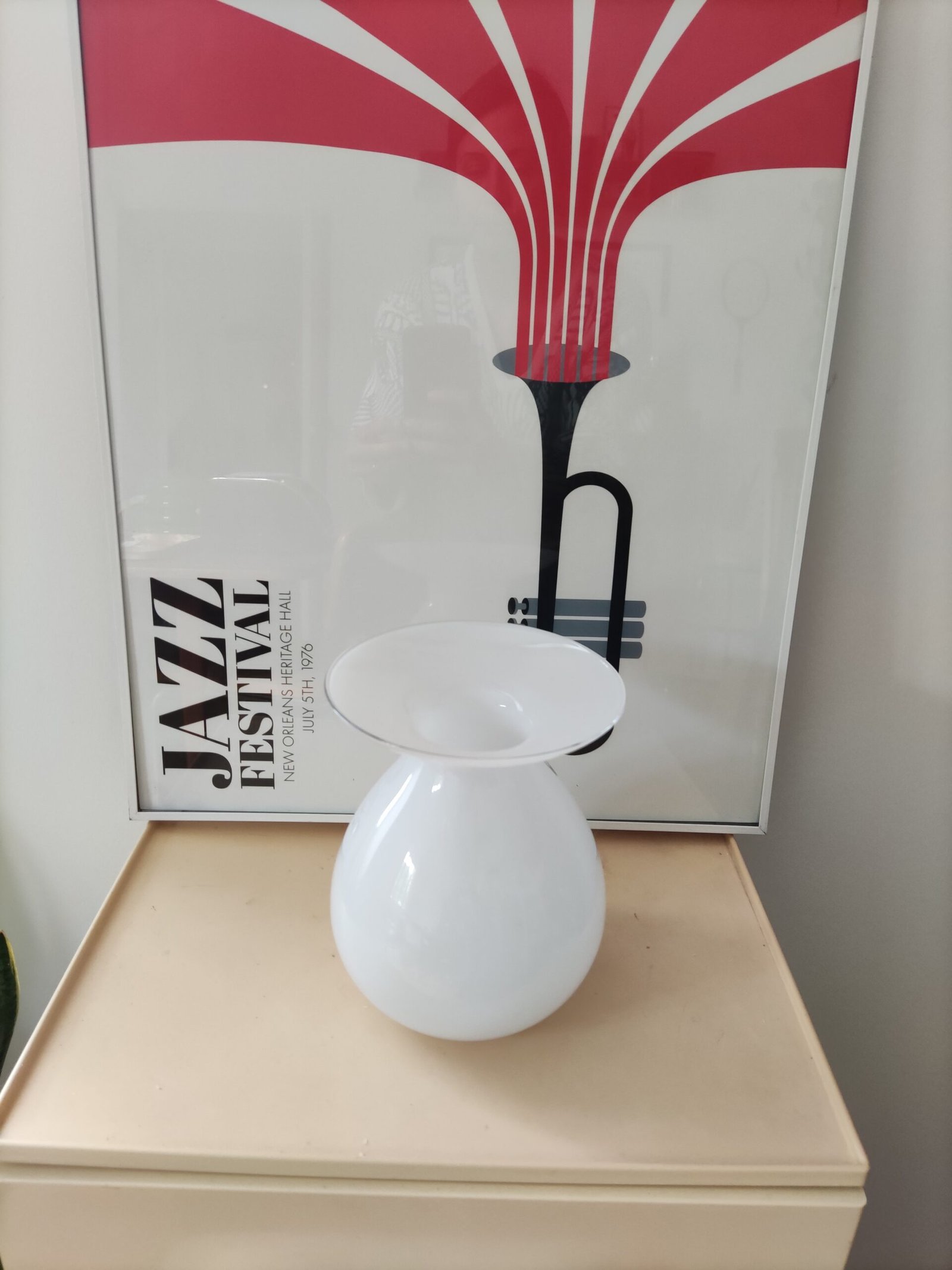 Vase blanc Ikea vintage