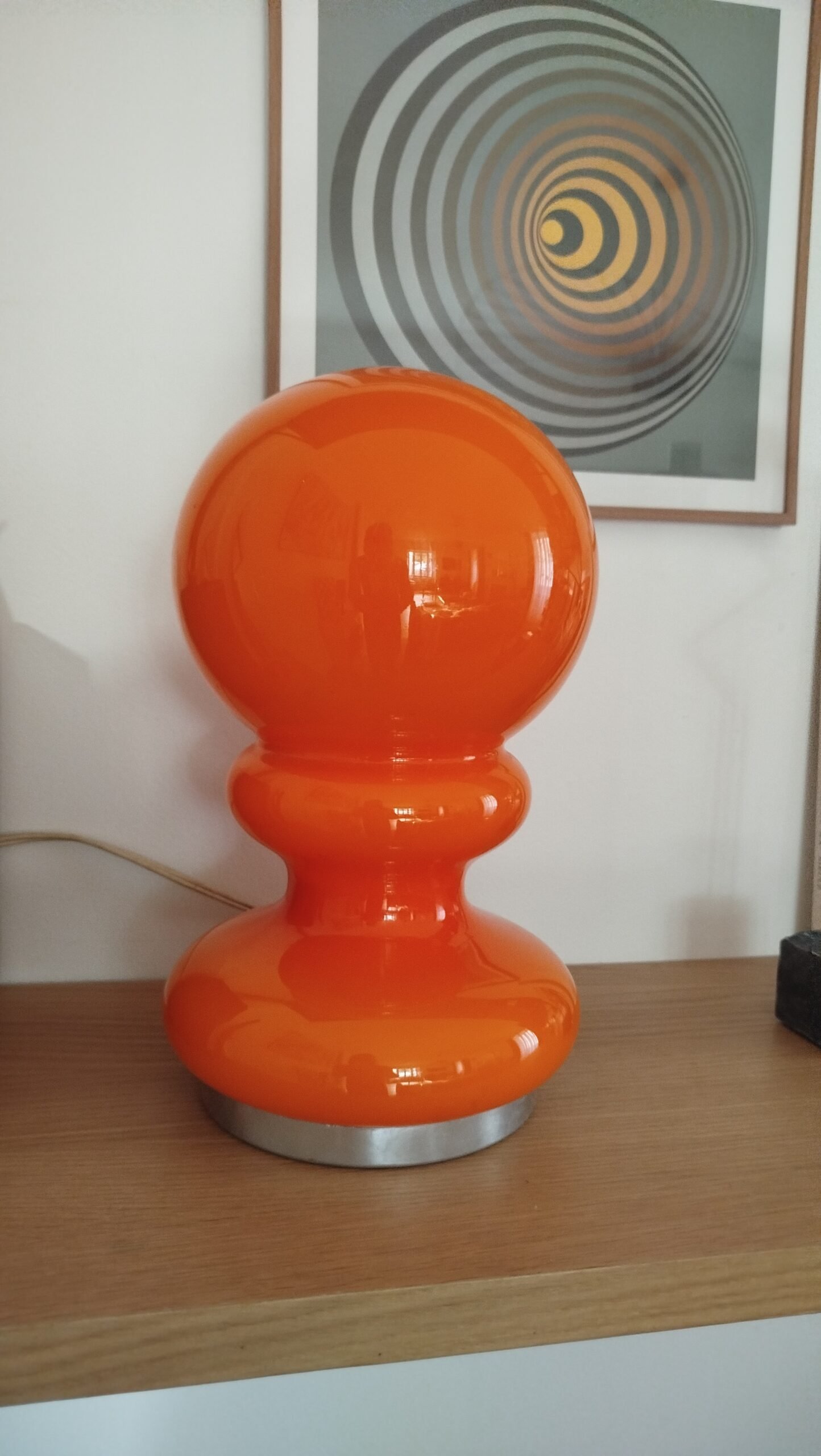 Lampe opaline orange