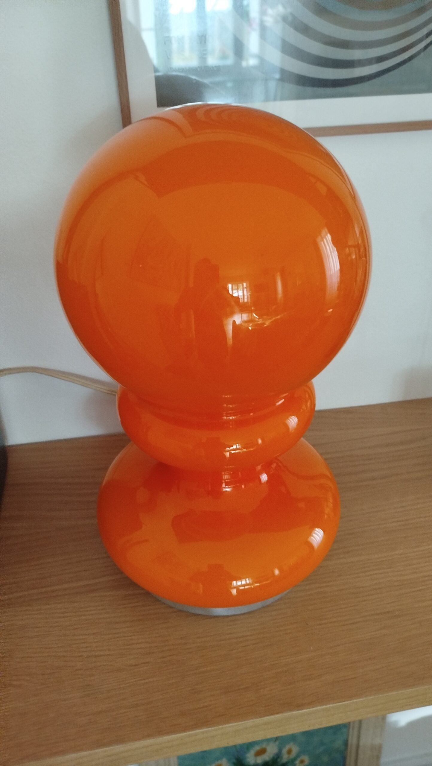 Lampe opaline orange
