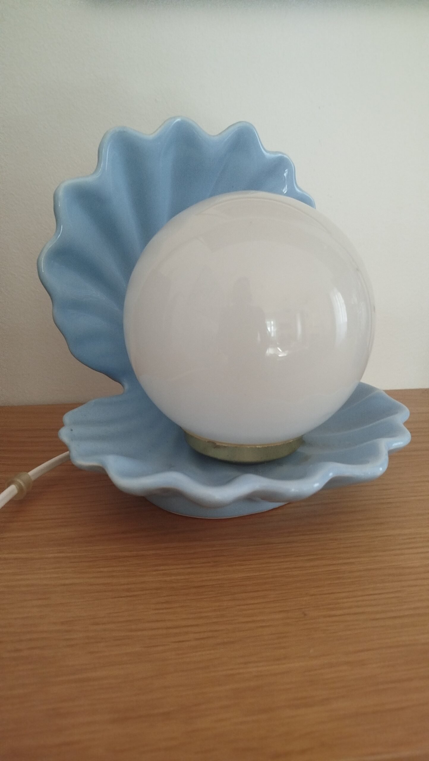 Lampe coquillage vintage