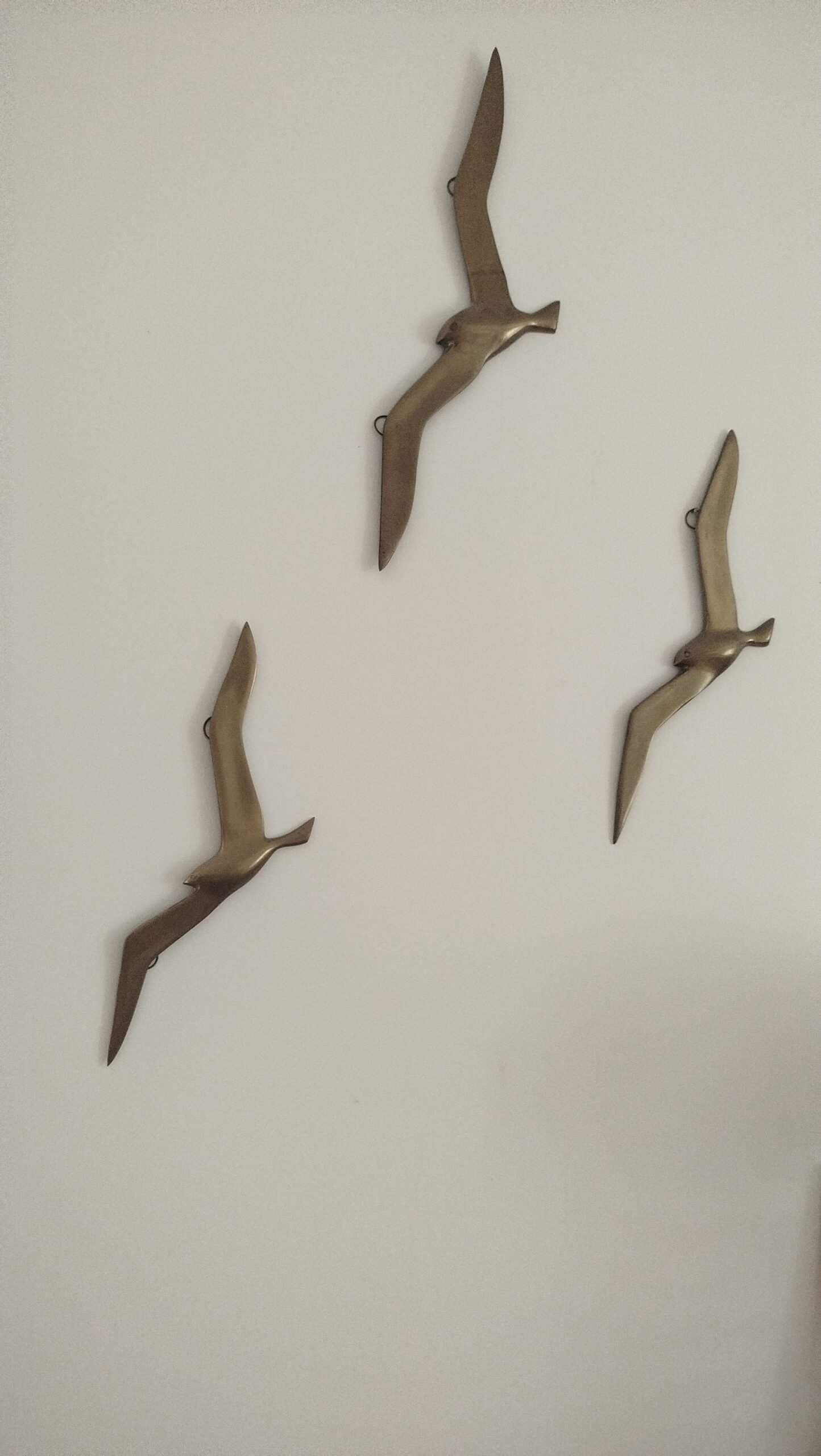 Trio d’hirondelle laiton